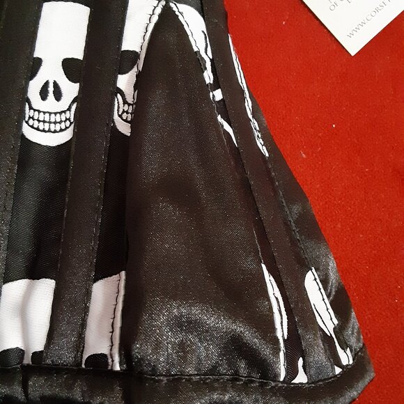 NWT 2X TIGHT LACING DAY OF DEAD SKULL CORSET - Picture 3 of 16